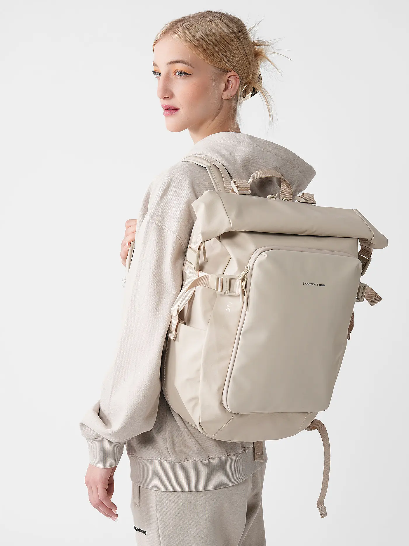 KAPTEN & SON | Rucksack LISBON, erweiterbar | 
